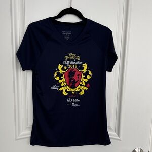 Run Disney Champion Navy Blue Princess Half Marathon Tee 2018